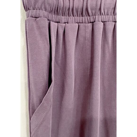 NWT! SPLENDID Romper Shorts w/ Tie Waist -Soft Muted Purple Fabric -Retail: $128 - Picture 3 of 7